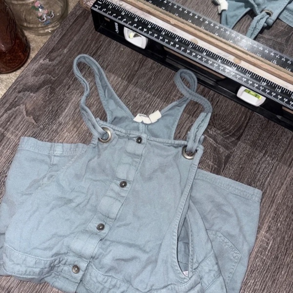 Roxy Kids Light Gray Overalls Jumper - Picture 5 of 5